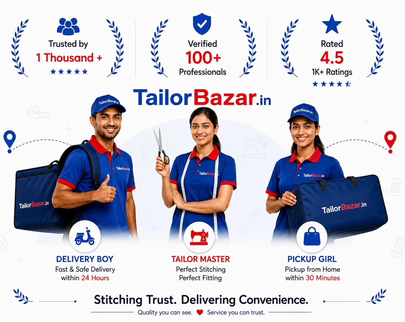 TailorBazar Trust Banner